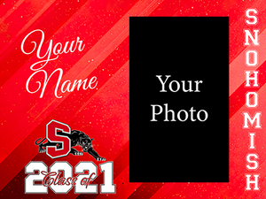 Yard Sign - Snohomish HS Graduation - Personalized